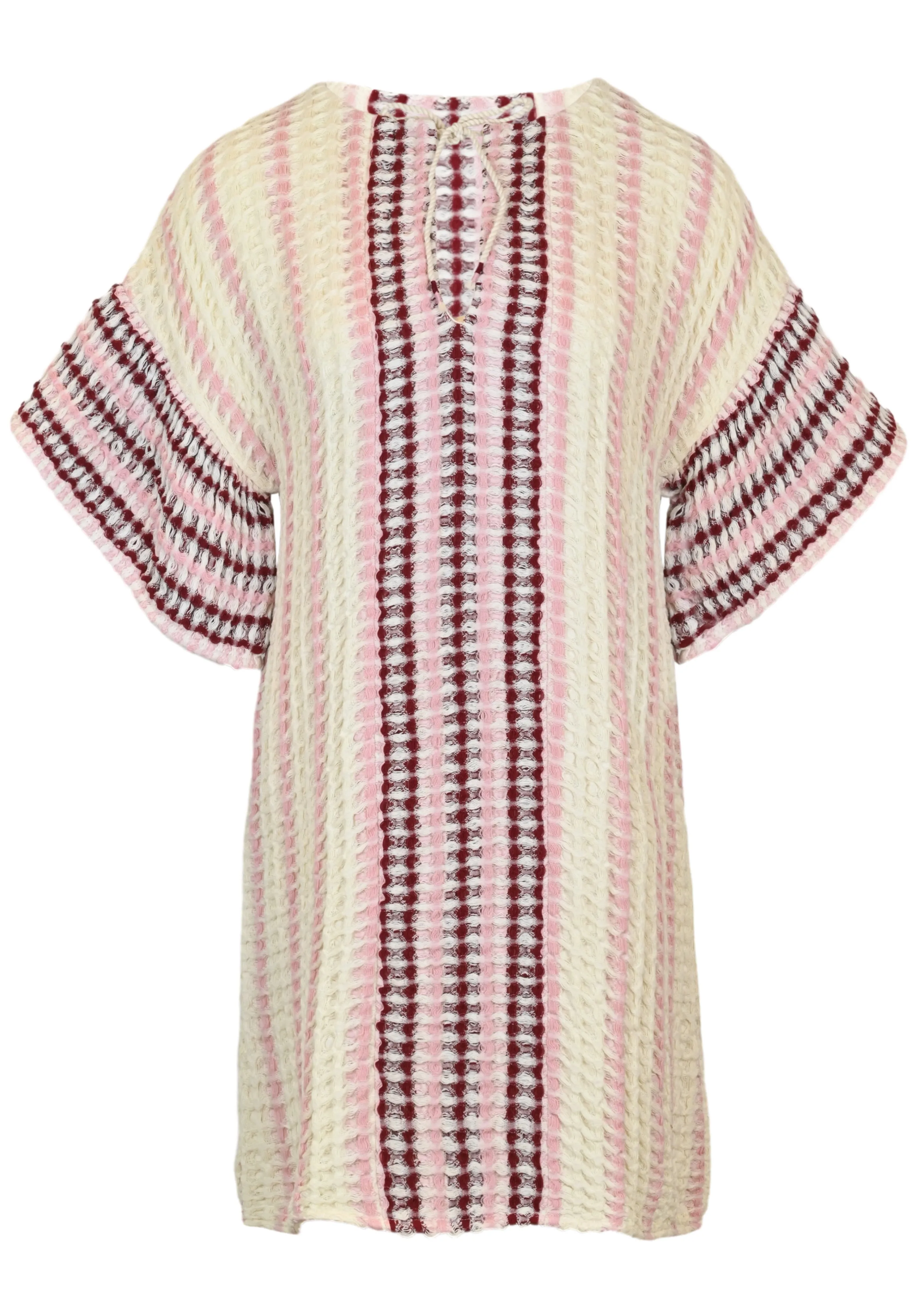 Allirra Waffle Stripe Mini Dress sold by Sand Dollar