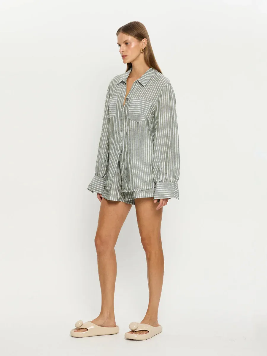 Elara Shirt Green Stripe sold by Sand Dollar product image thumbnail 5