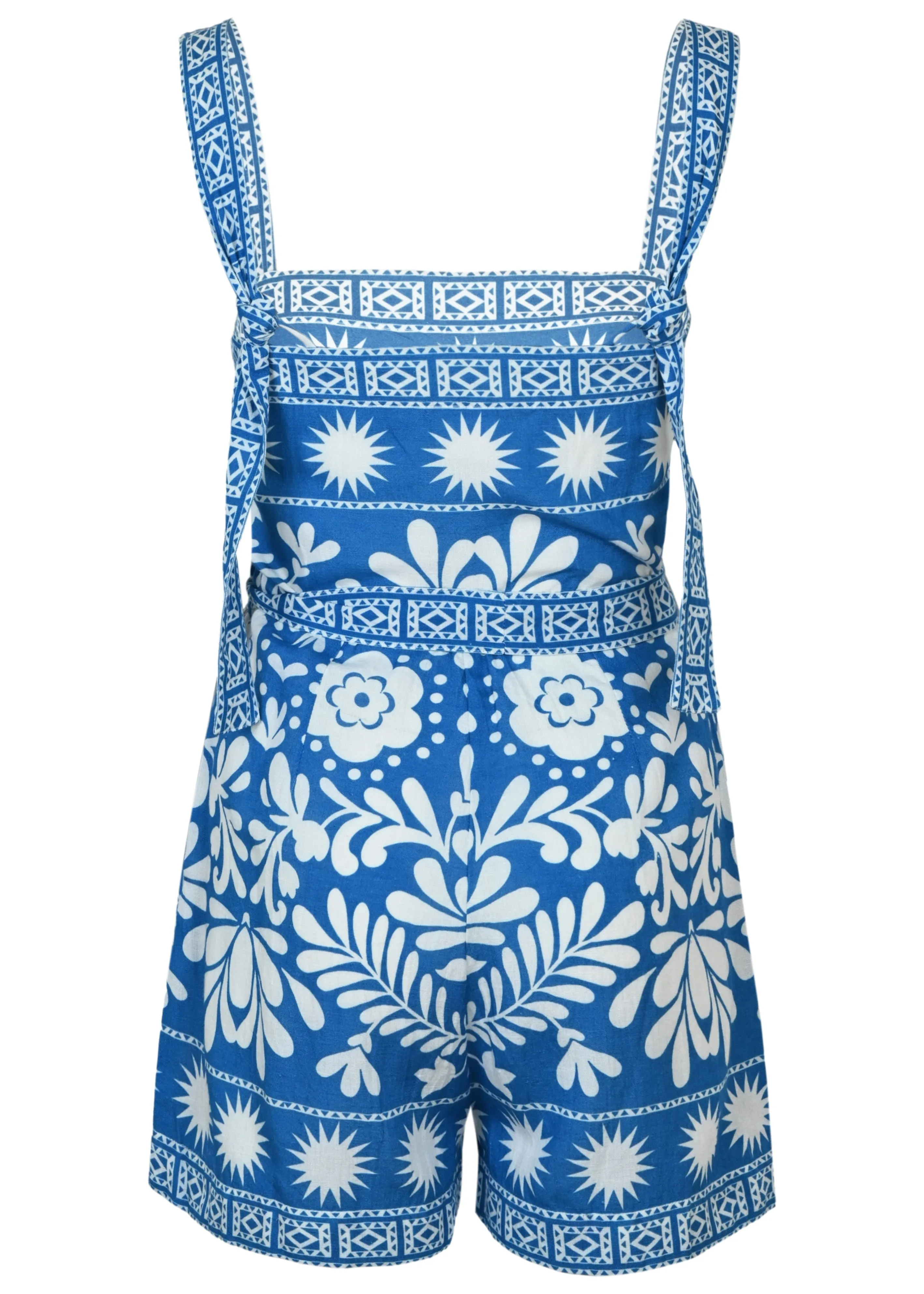 Catrice Folk Monstera Print Romper sold by Sand Dollar product image thumbnail 3