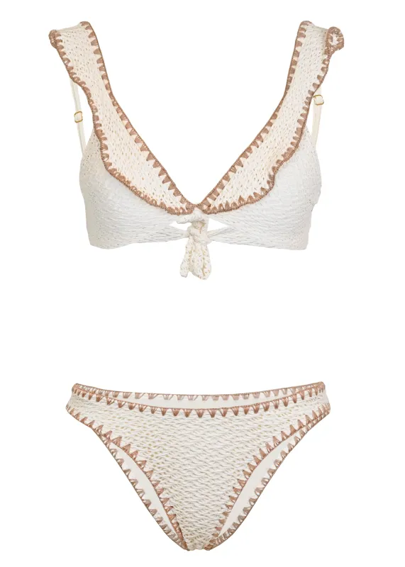 Islas Ivory Bikini Set made by Sand Dollar