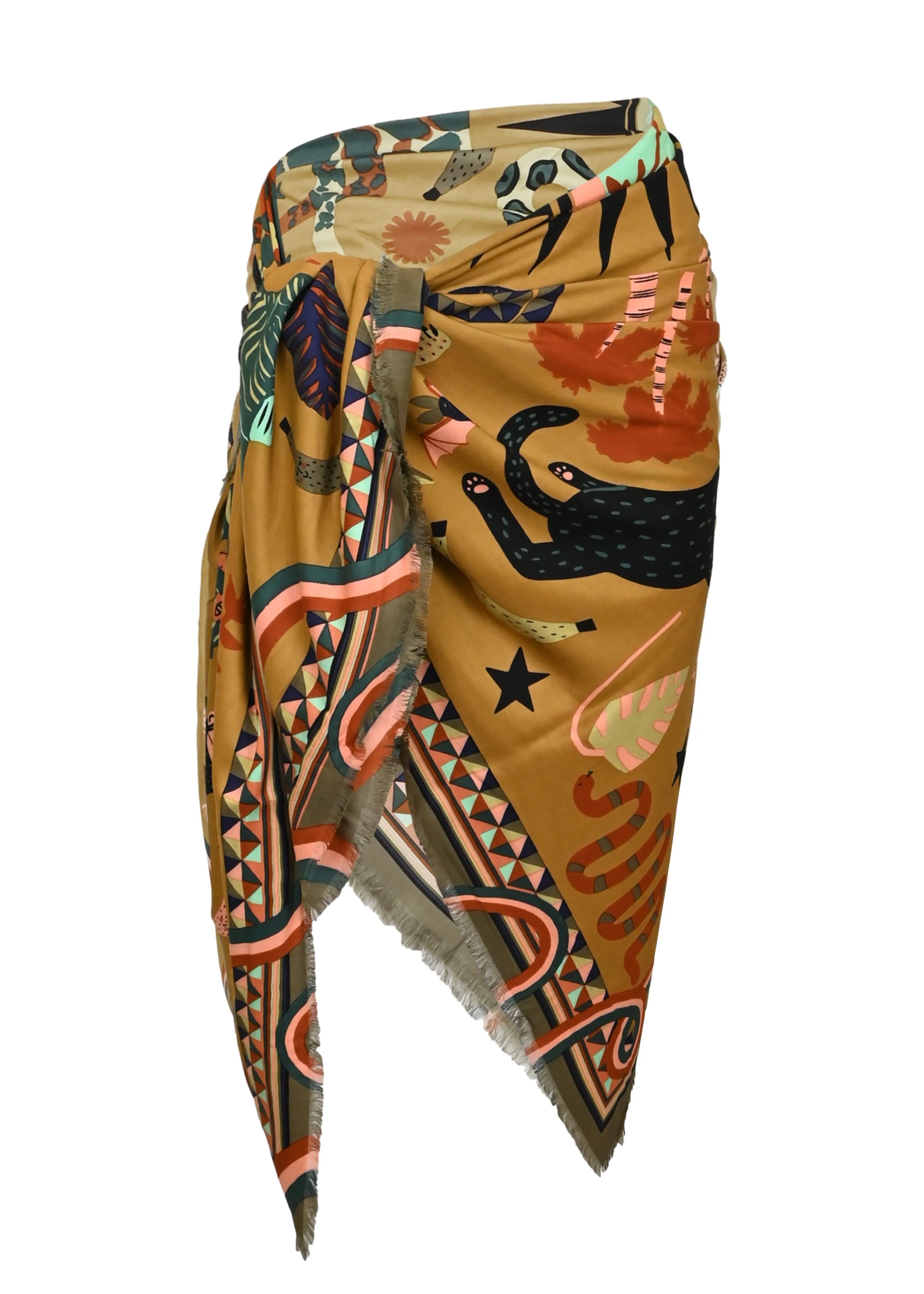 Animo Big Ocre Scarf sold by Sand Dollar