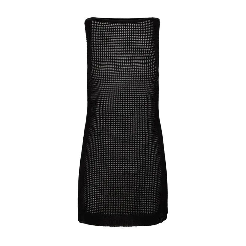 Knit Erika Short Cover Up Black made by Vix