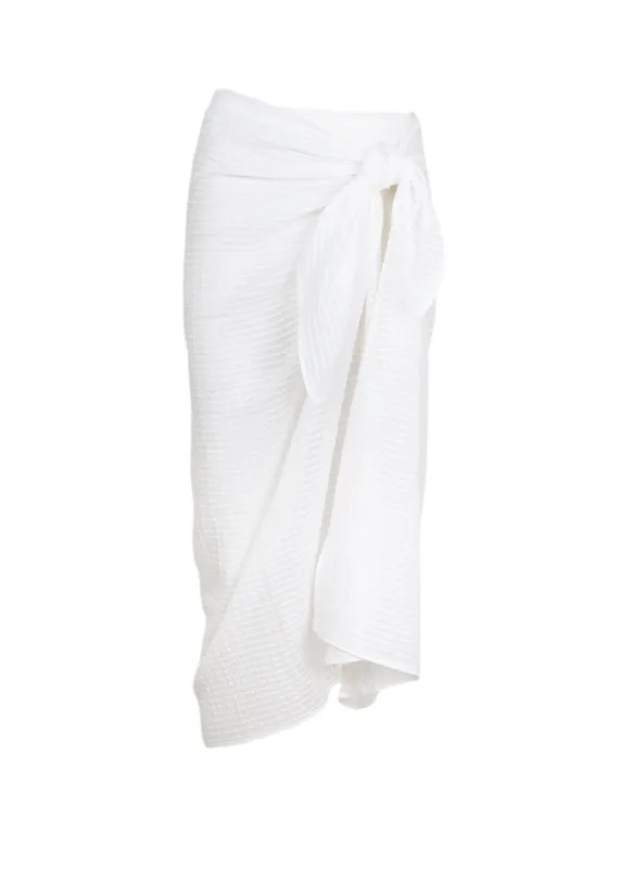 Solid Sarong White sold by Sand Dollar