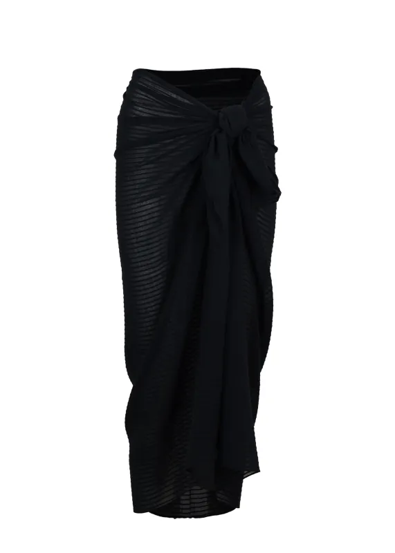 Solid Sarong Black sold by Sand Dollar