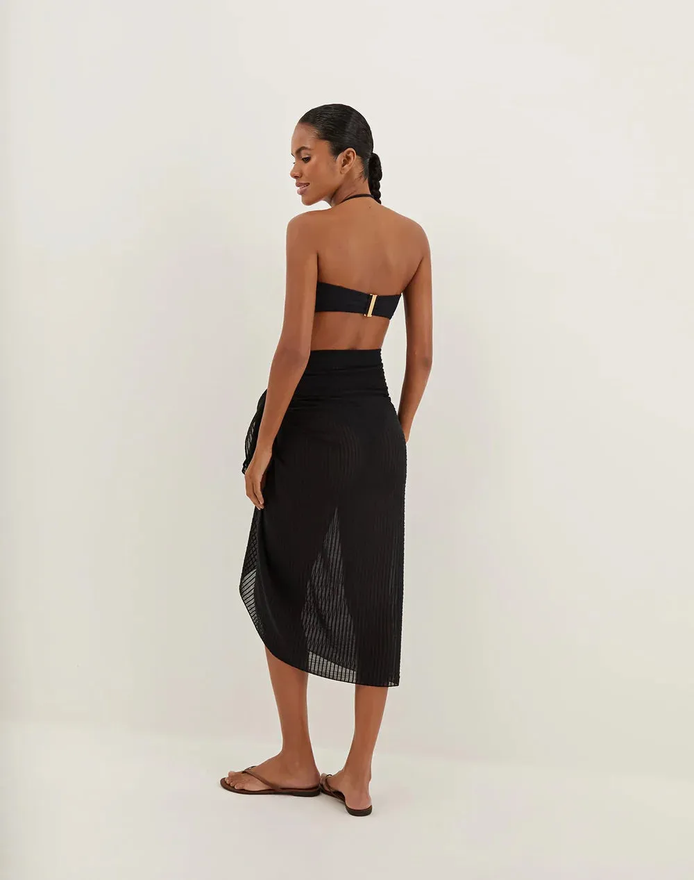Solid Sarong Black sold by Sand Dollar product image thumbnail 4