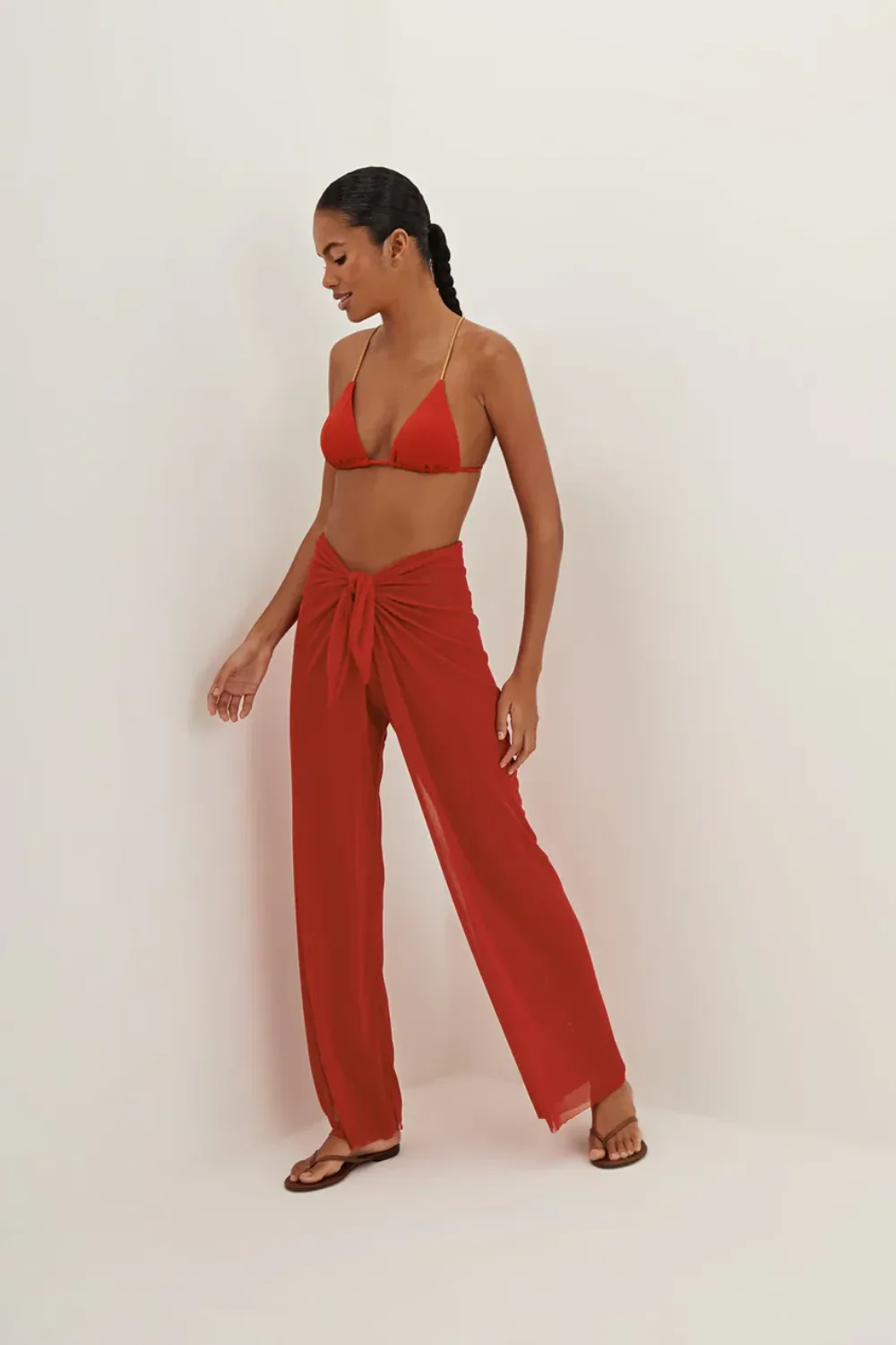Solid Pareo Pants Ruby Red sold by Sand Dollar product image thumbnail 2