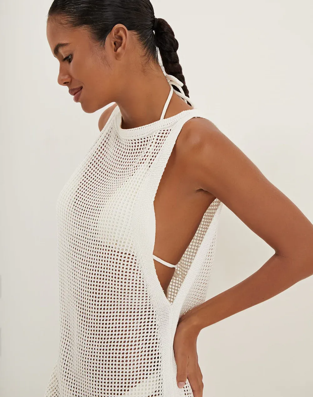 Knit Erika Short Cover Up Off White sold by Sand Dollar product image thumbnail 3