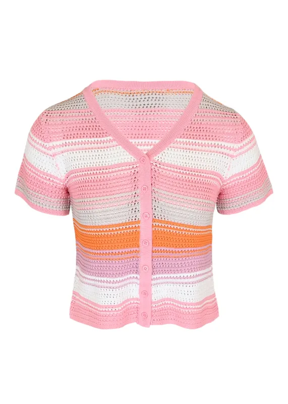 Ellie Crochet Top Clementine sold by Sand Dollar