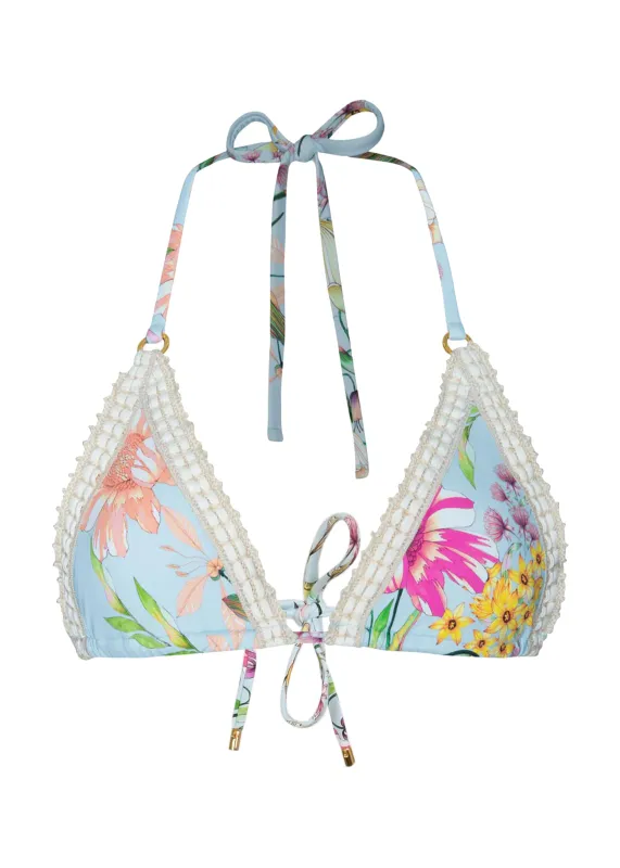 Kyle Crochet Trim Triangle Floret sold by Sand Dollar