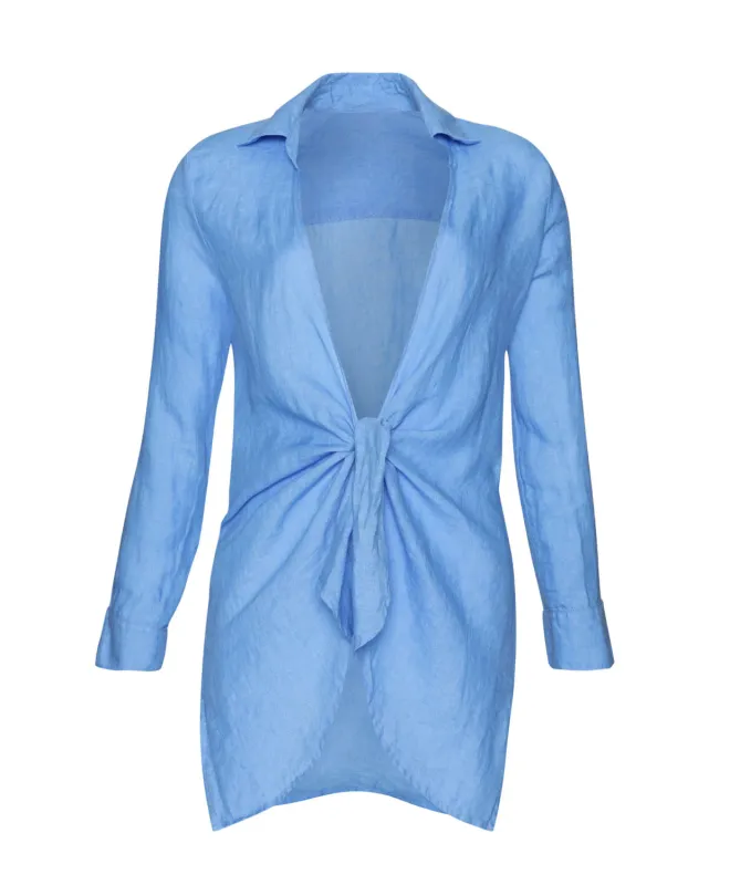 Millie Tie Cover Up Blueberry sold by Sand Dollar
