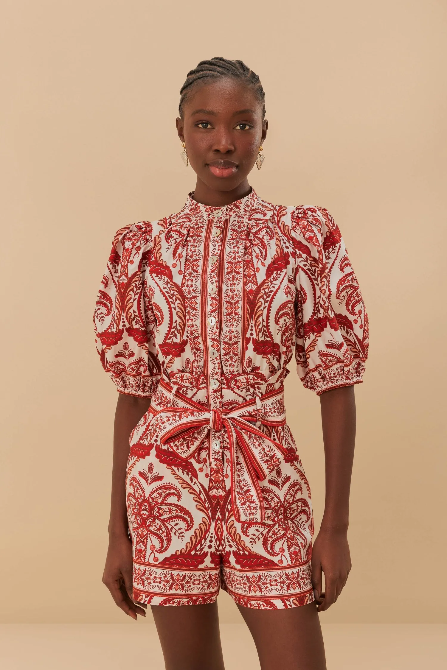 Tropical Cameo Off-White Romper sold by Sand Dollar product image thumbnail 2