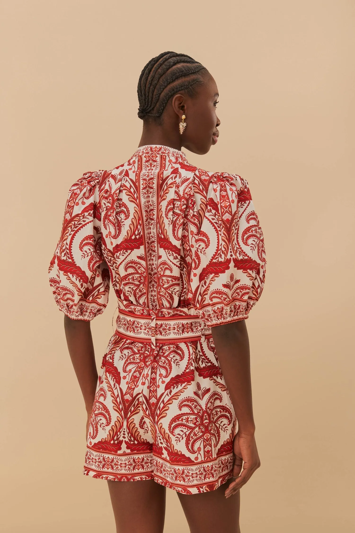 Tropical Cameo Off-White Romper sold by Sand Dollar product image thumbnail 4