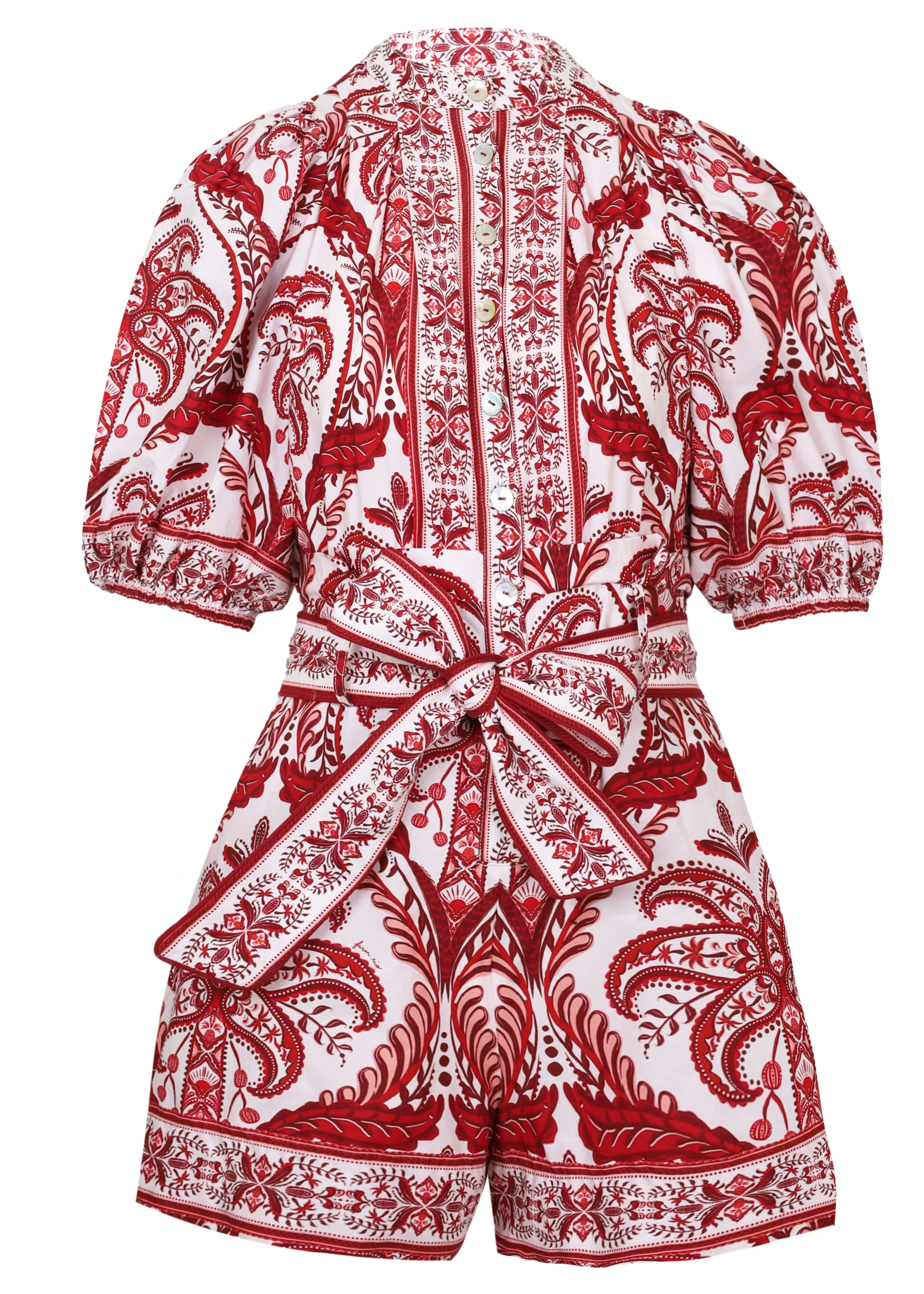 Tropical Cameo Off-White Romper sold by Sand Dollar