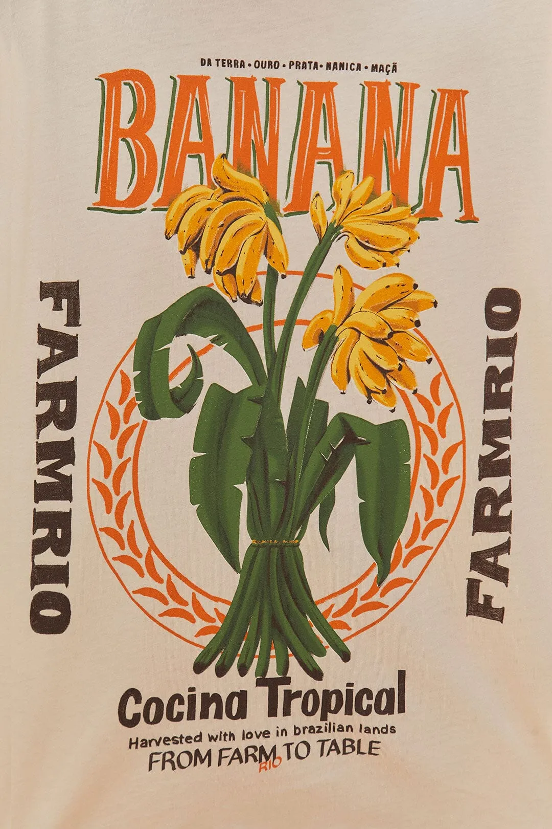 Off White Banana Cocina Relaxed T-Shirt sold by Sand Dollar product image thumbnail 4