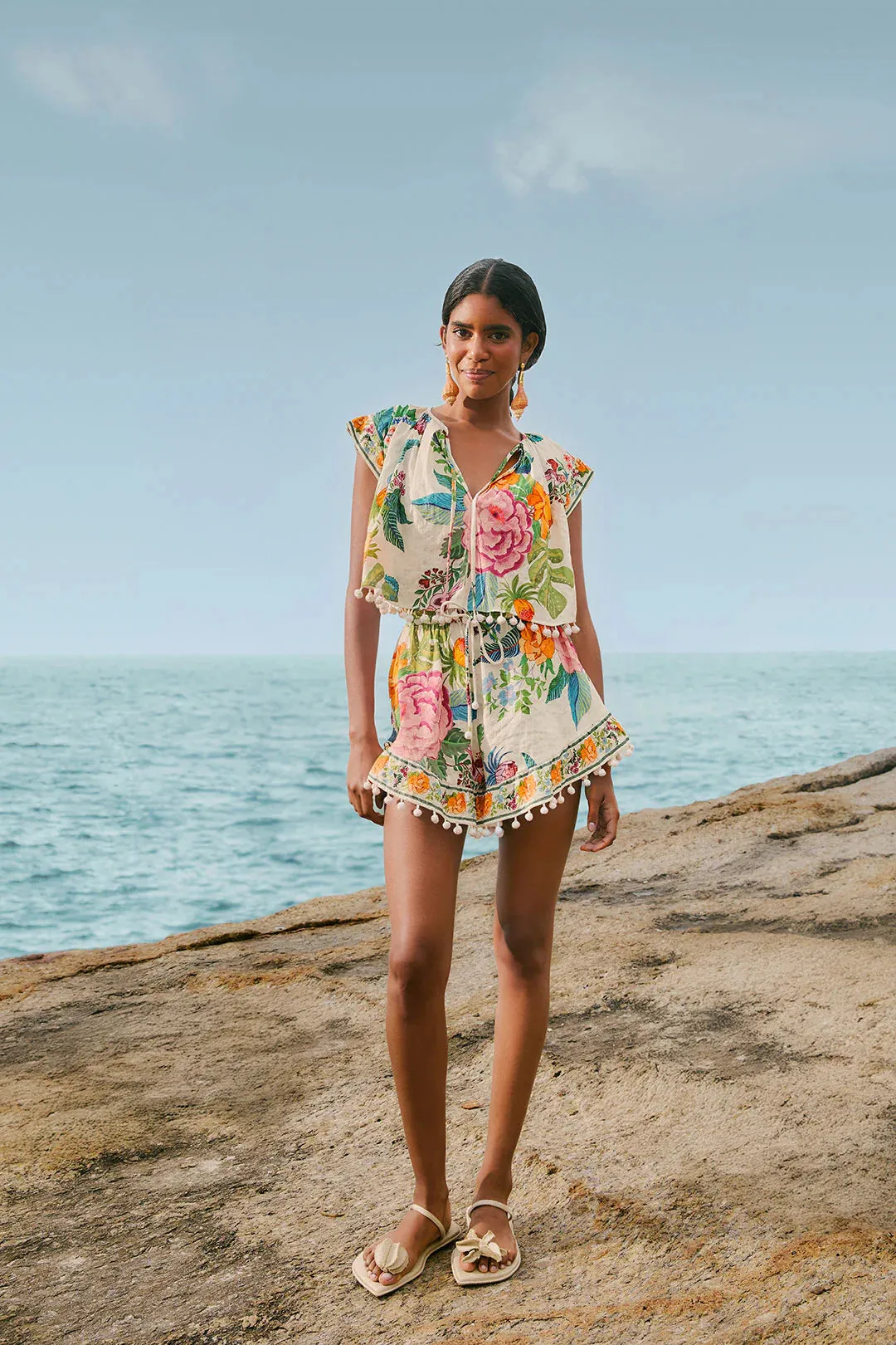 Off White Sweet Bloom Blouse sold by Sand Dollar product image thumbnail 3