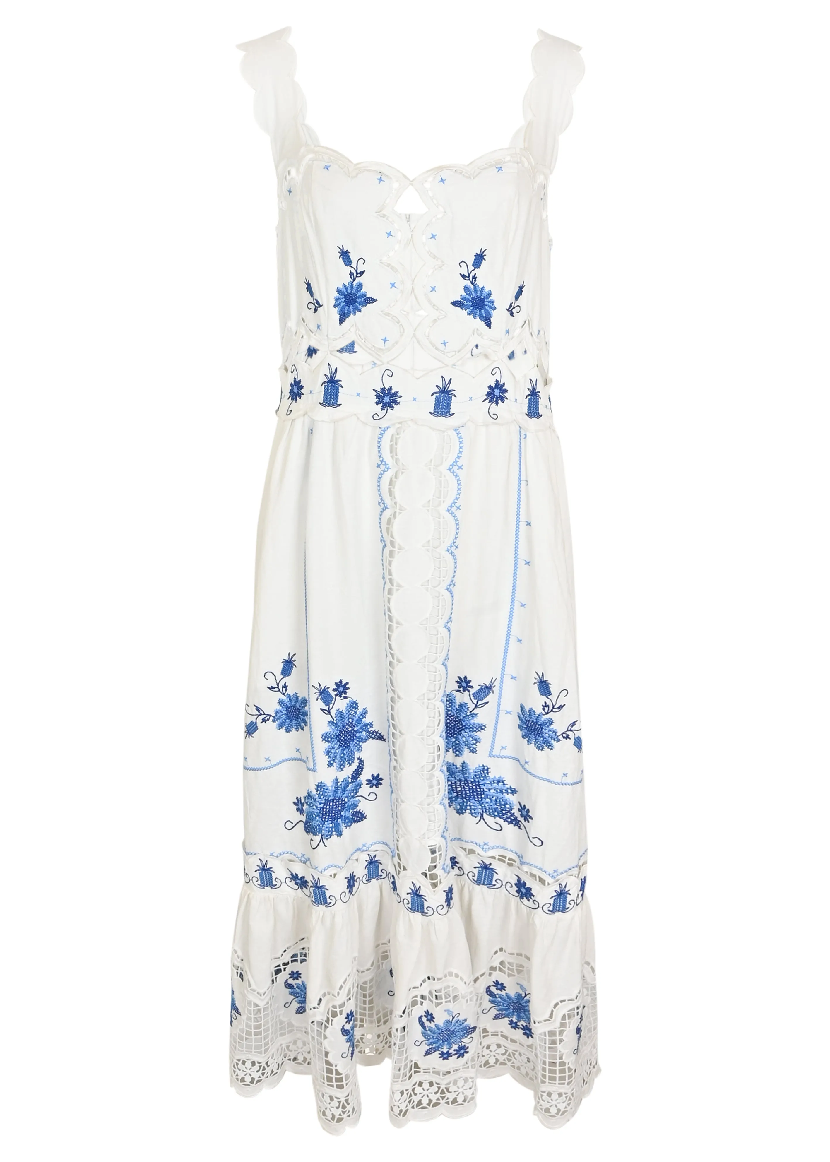 Cross Stitch Richeliue Sunflower Midi Dress Off-White sold by Sand Dollar