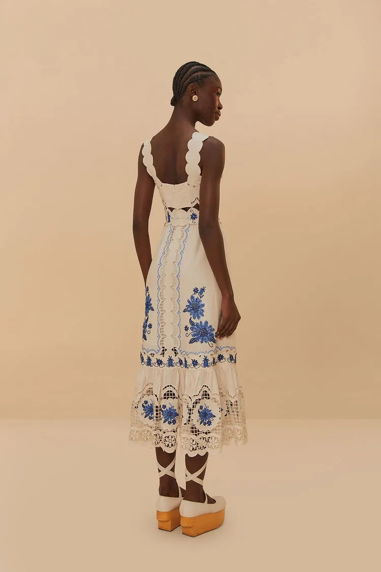 Cross Stitch Richeliue Sunflower Midi Dress Off-White sold by Sand Dollar product image thumbnail 4