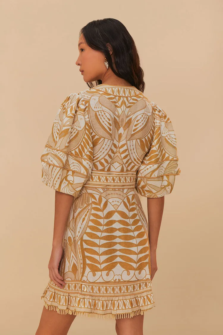 Lace Nature Mini Dress Short Sleeve Off-White sold by Sand Dollar product image thumbnail 4