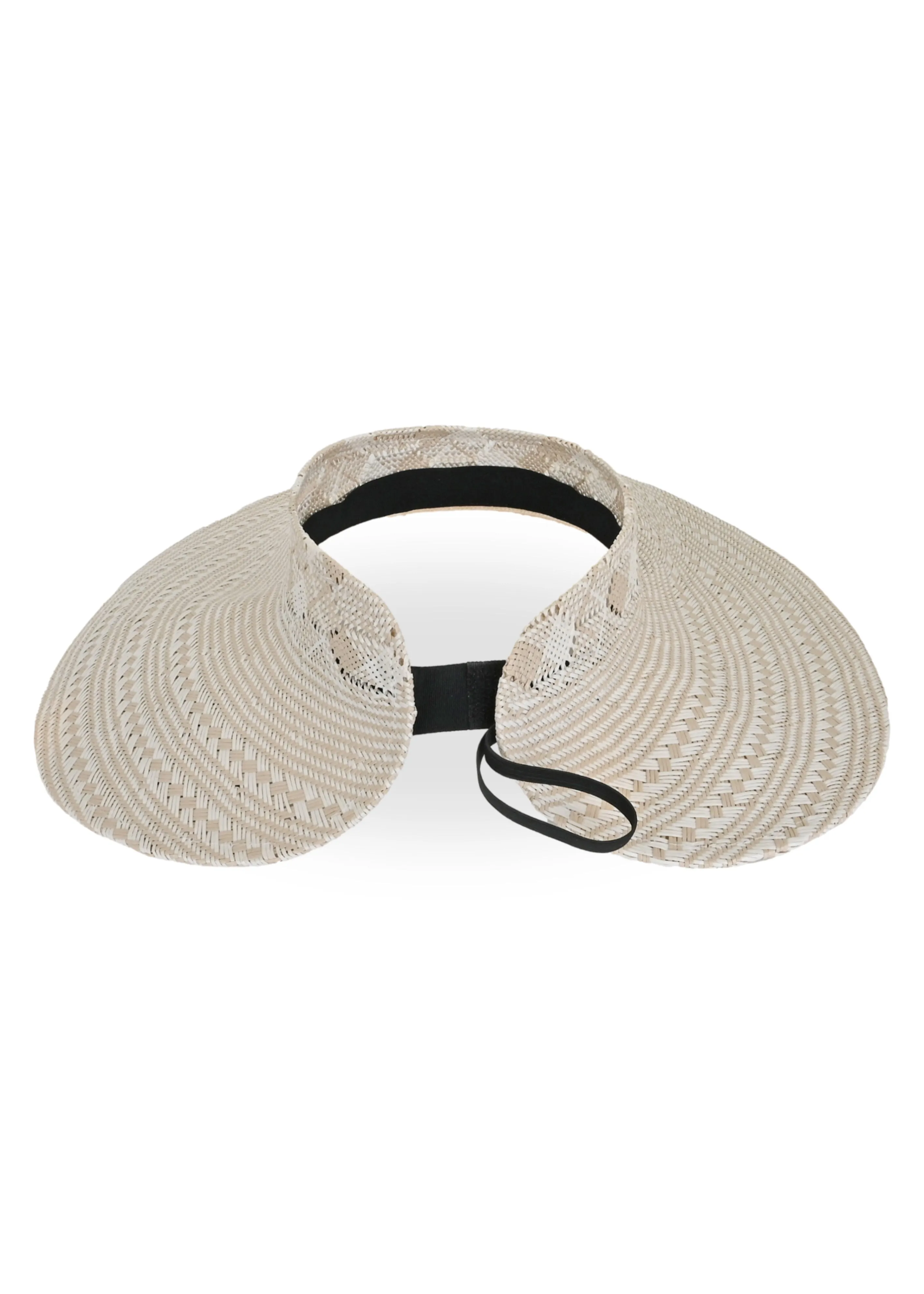 Emery Sisal Visor Hat Natural/White sold by Sand Dollar product image thumbnail 2