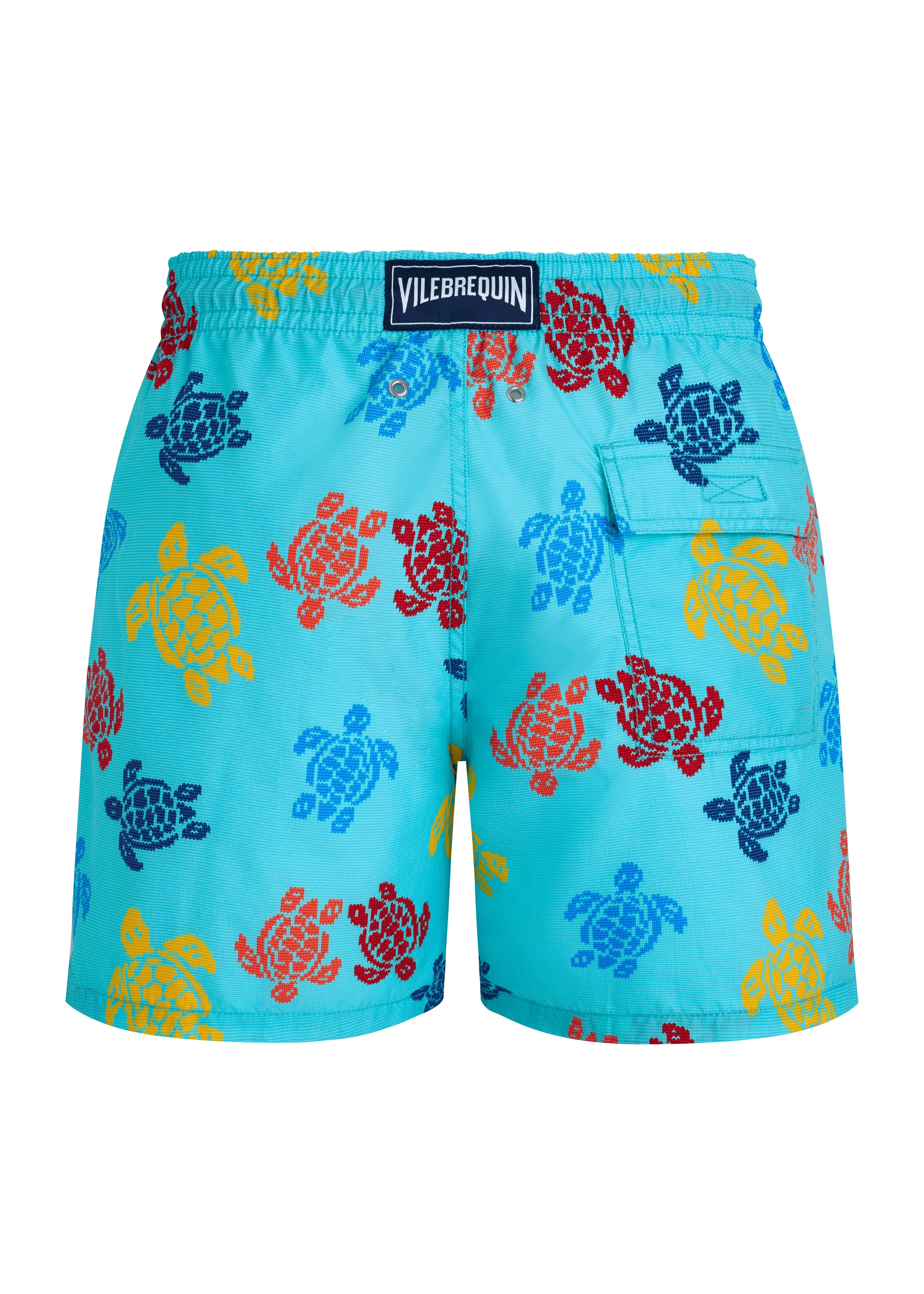 Men Swim Shorts Ronde Des Tortues Tricolor Aqua sold by Sand Dollar product image thumbnail 3