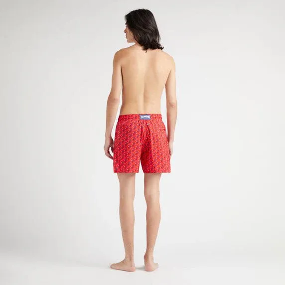 Men Swim Shorts Ultra-Light and Packable Ronde Des Tortues Red sold by Sand Dollar product image thumbnail 4