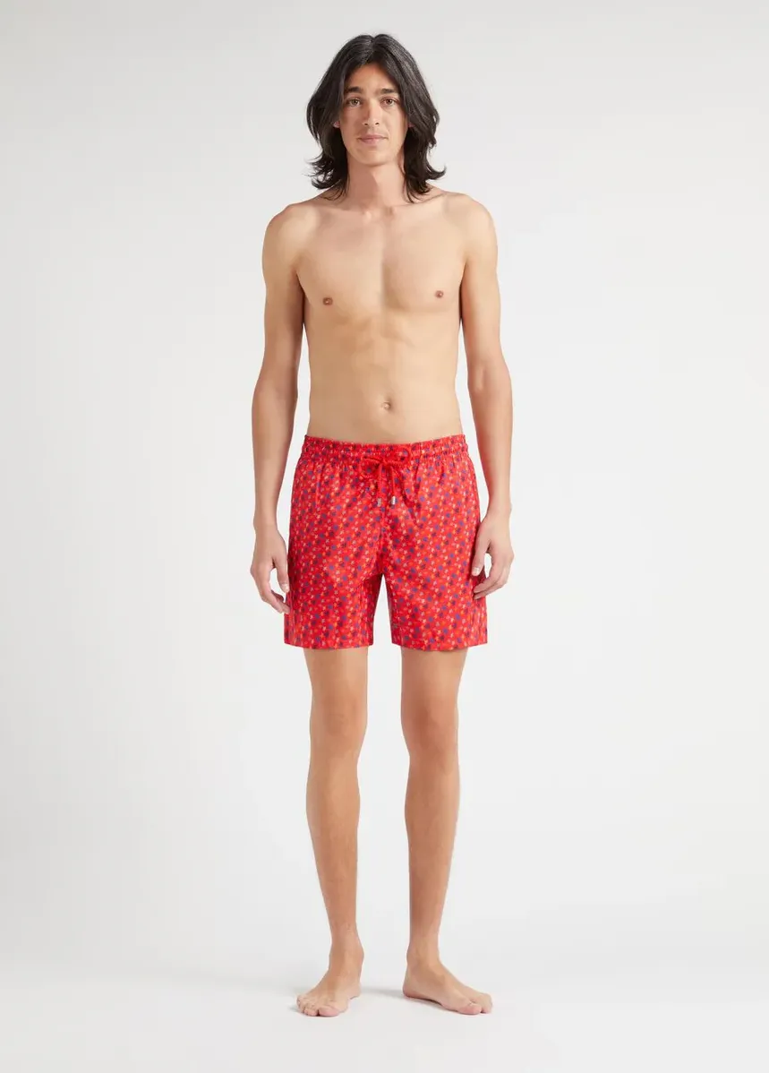 Men Swim Shorts Ultra-Light and Packable Ronde Des Tortues Red sold by Sand Dollar product image thumbnail 2
