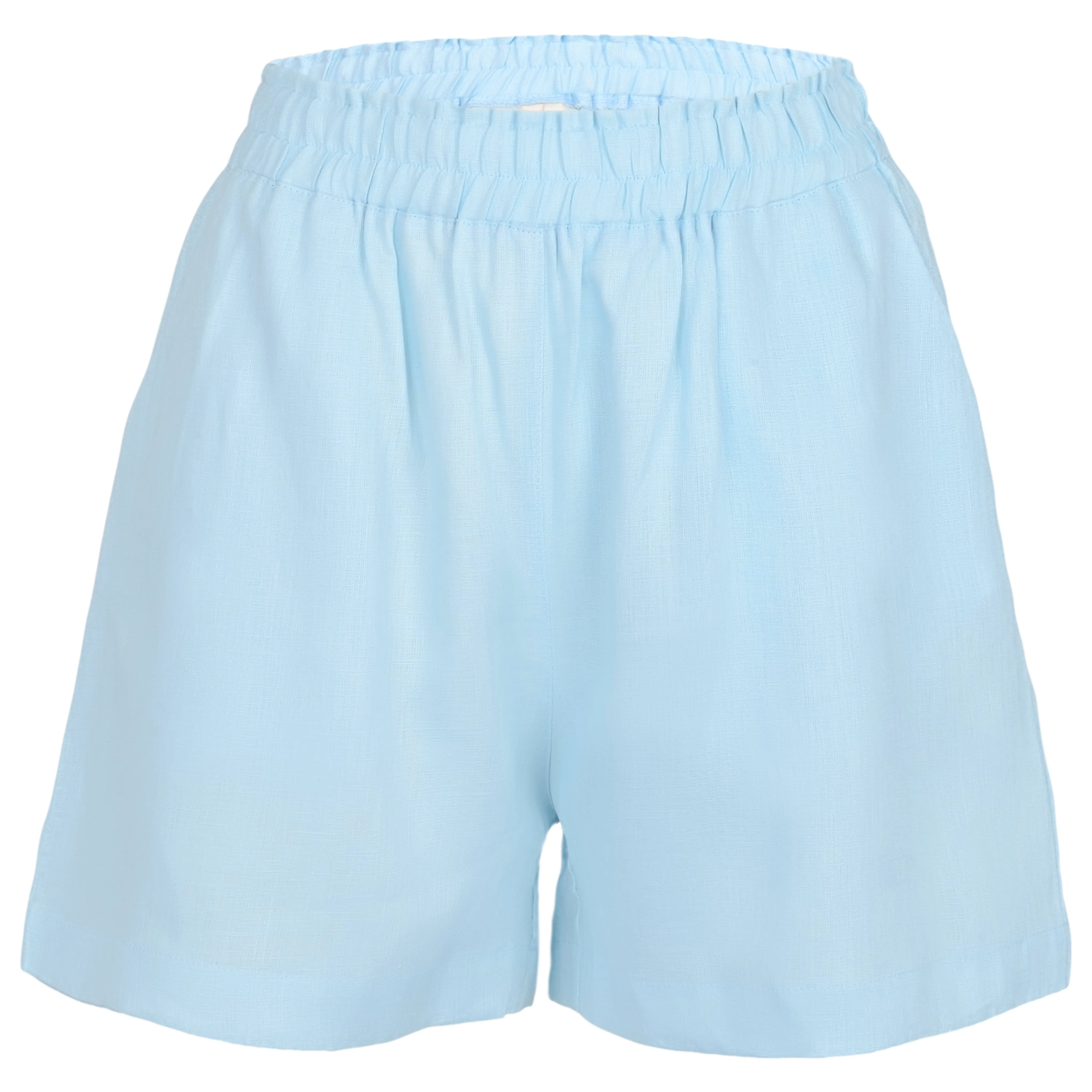 Light Blue Linen Shorts sold by Sand Dollar
