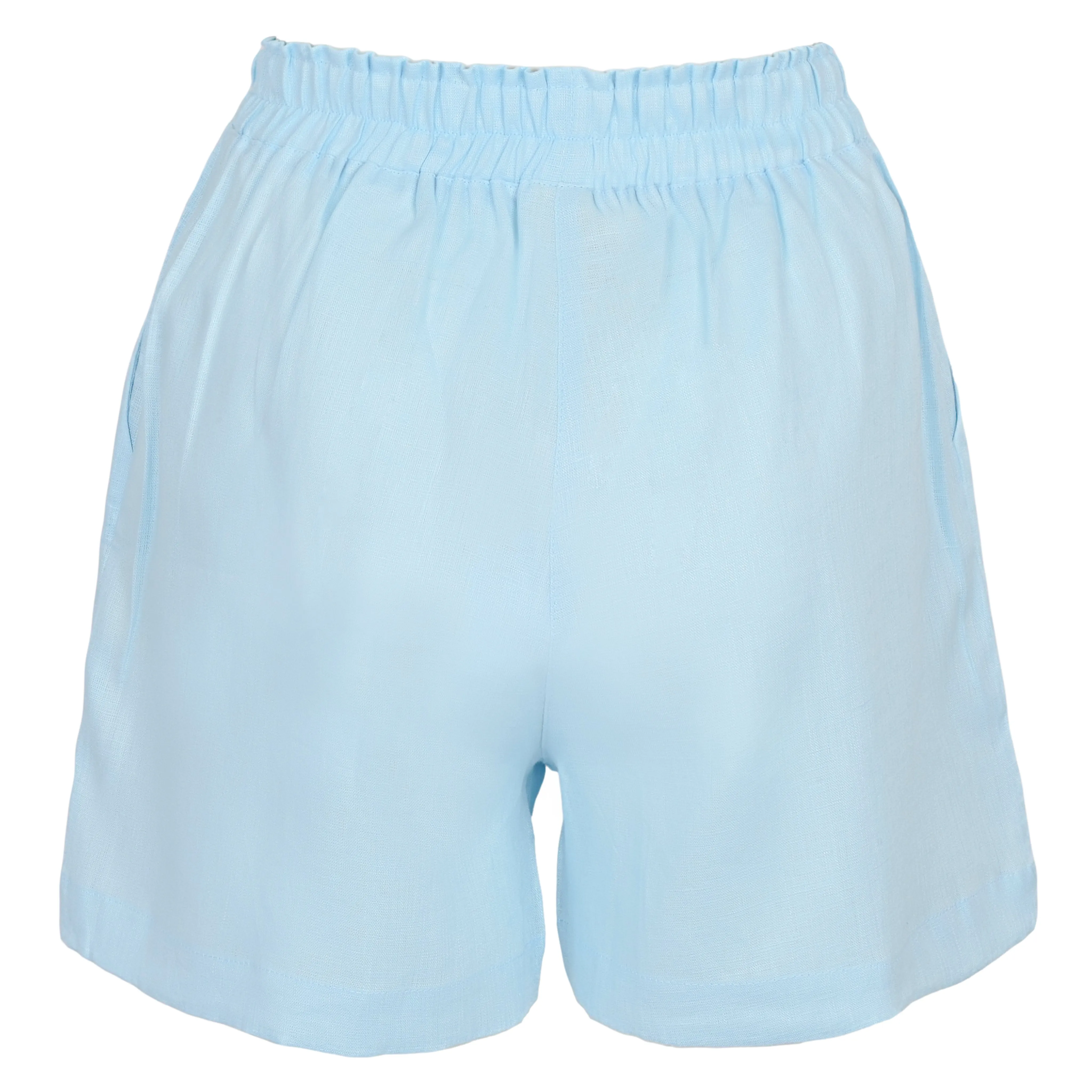 Light Blue Linen Shorts sold by Sand Dollar product image thumbnail 2