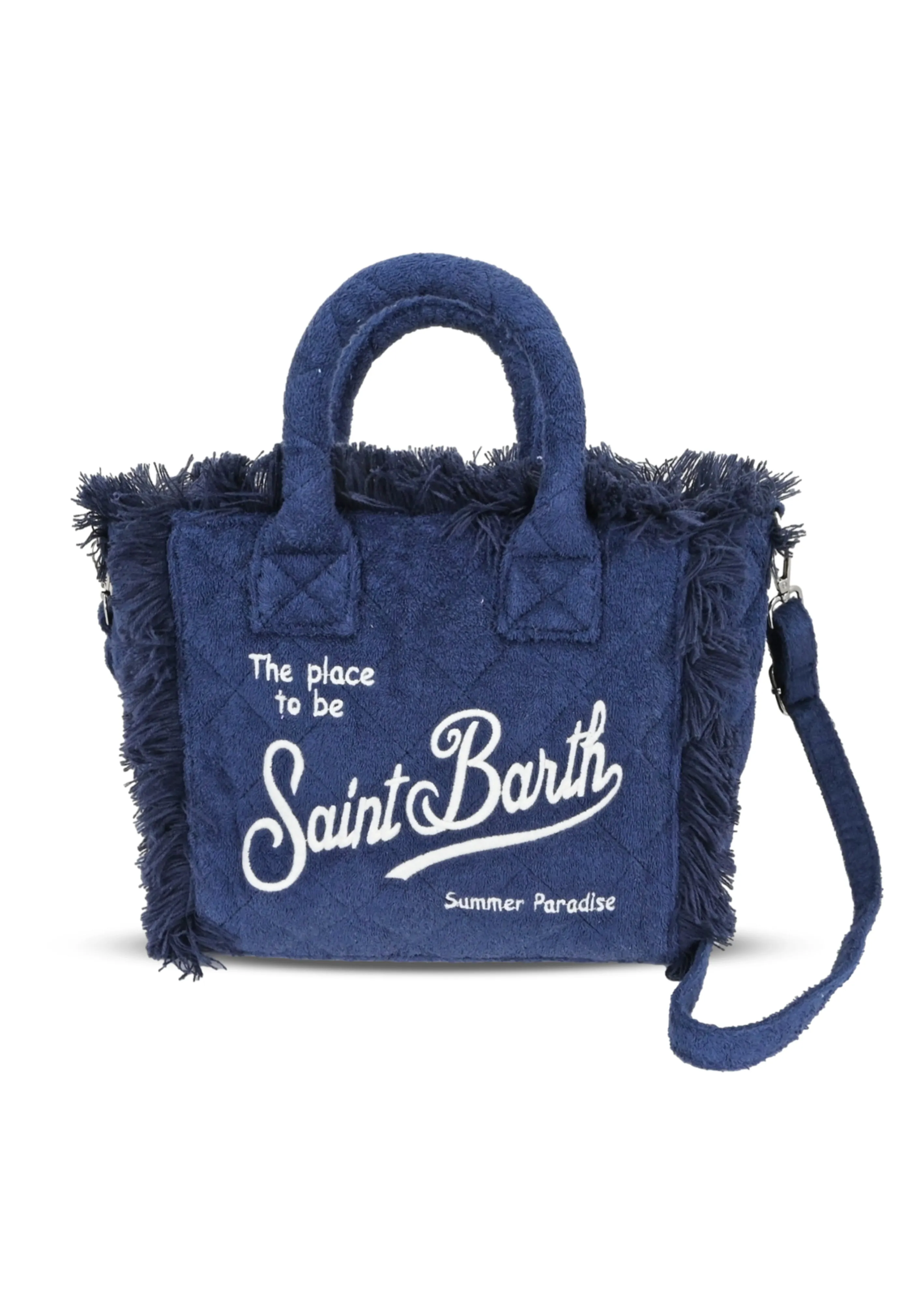 Colette Sponge Quilted Terry Navy Blue Bag sold by Sand Dollar