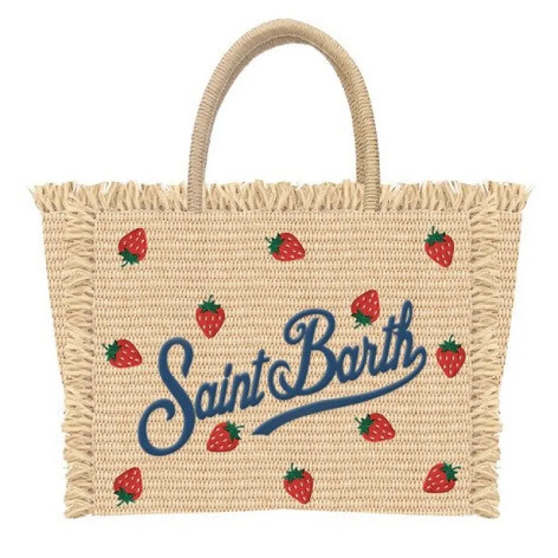 Colette Straw & Strawberry Brown Bag sold by Sand Dollar
