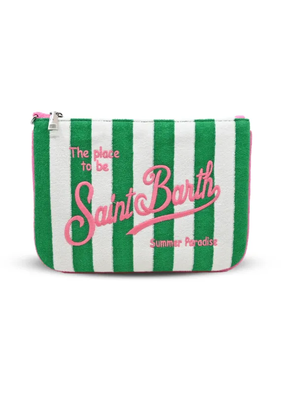 Parisienne Sponge Terry Stripes Pouch sold by Sand Dollar