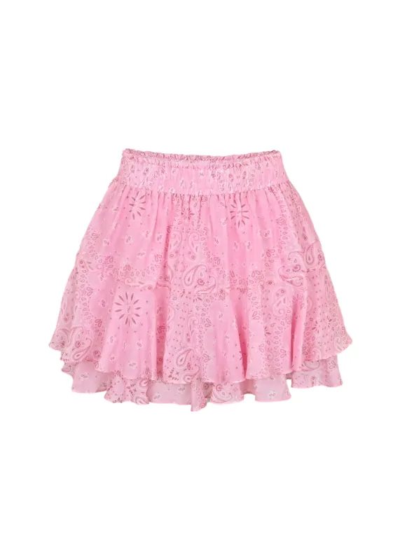 Eivissa Mini Skirt Silk Voile Bandanna made by MC2 Saint Barth