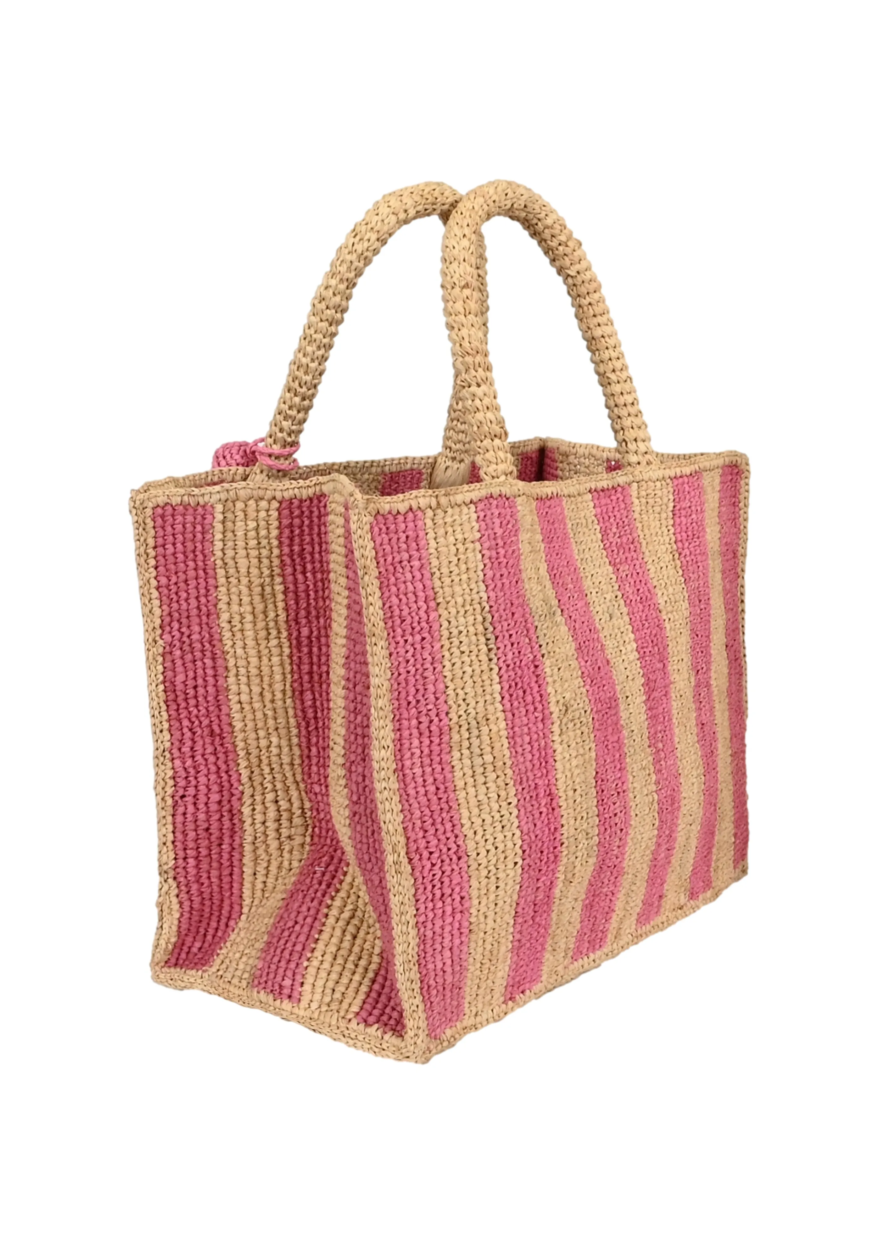 Colette Raffia Stripes Pop Pink Bag sold by Sand Dollar product image thumbnail 2
