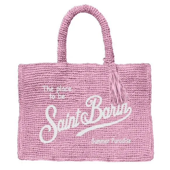 Mini Raffia Pink Vanity Bag sold by Sand Dollar