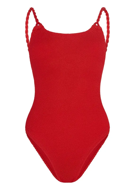 Camille One Piece Red sold by Sand Dollar