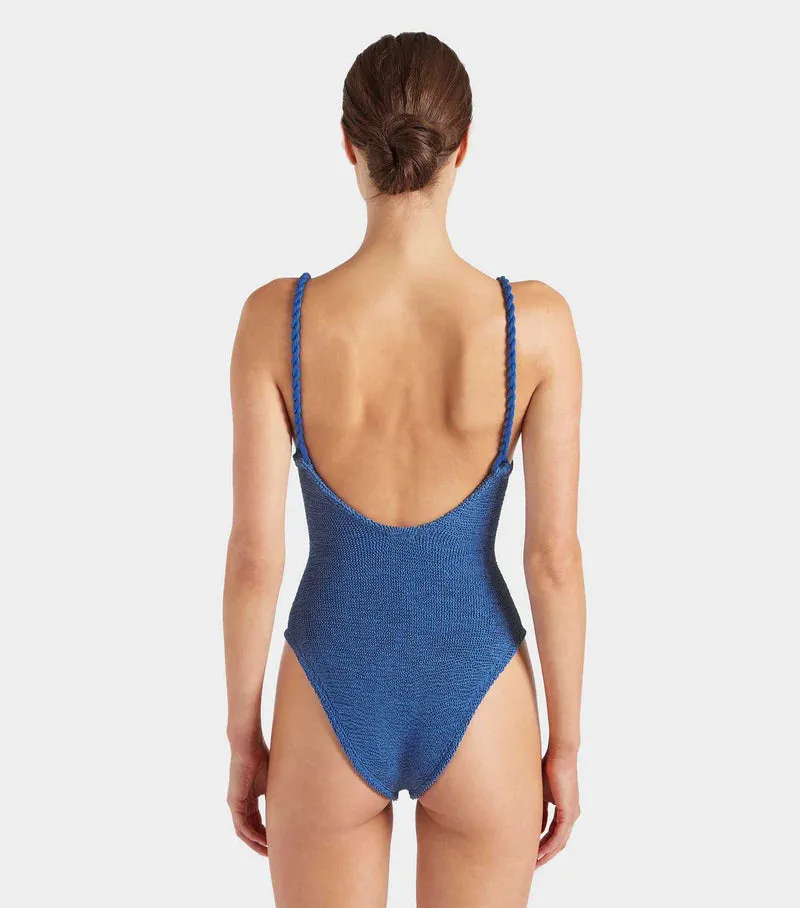 Camille One Piece Metallic Denim sold by Sand Dollar product image thumbnail 4