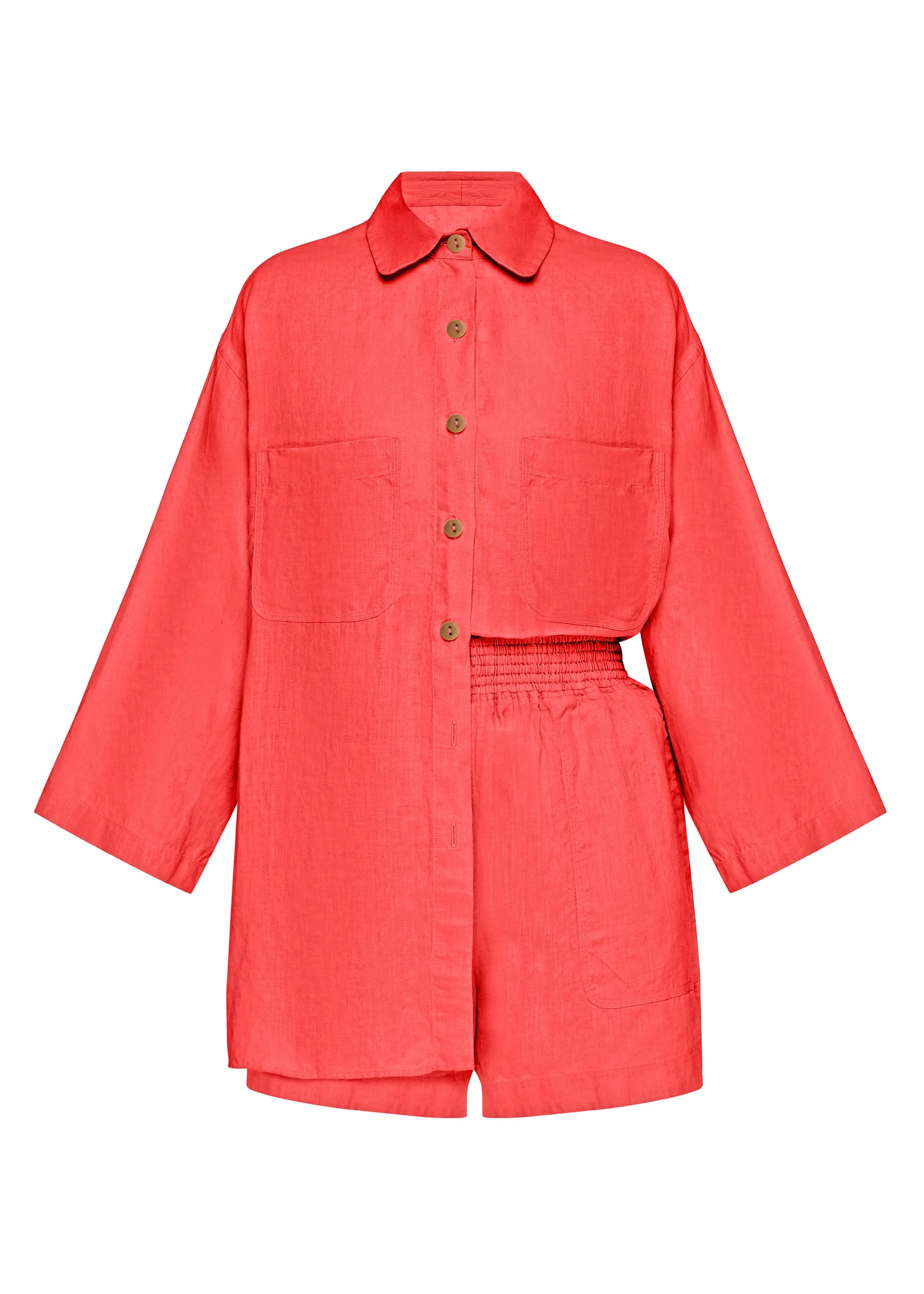 Top And Short Set Coral sold by Sand Dollar