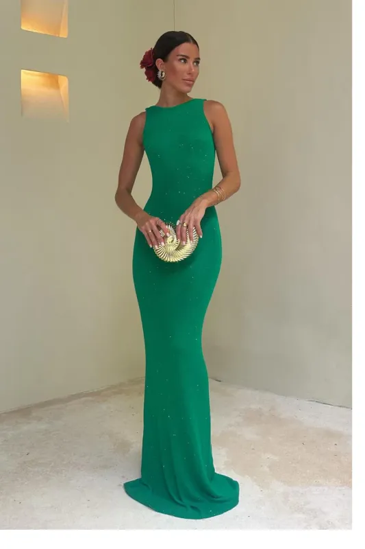 Adriana Maxi Dress Green made by Seven Wonders