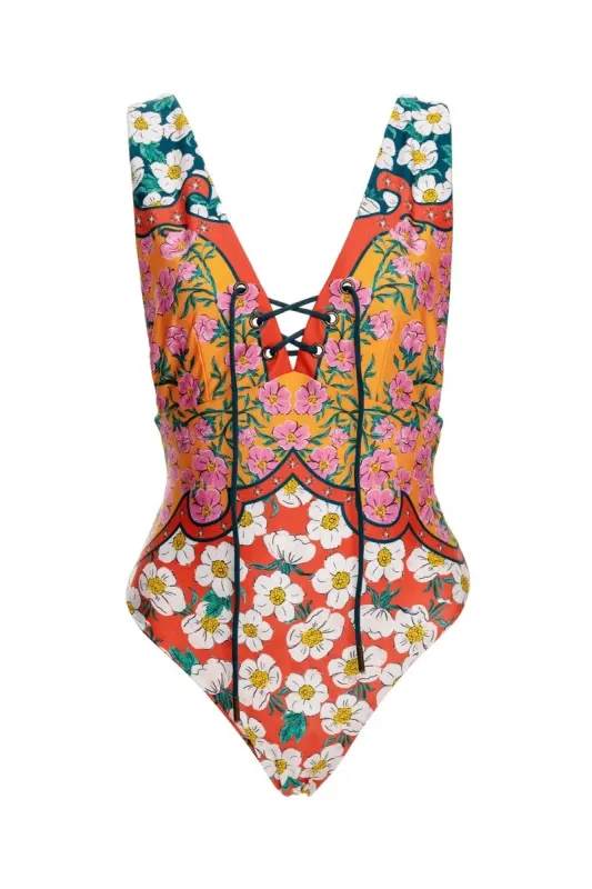 Priscila Nopal One Piece made by Agua Bendita