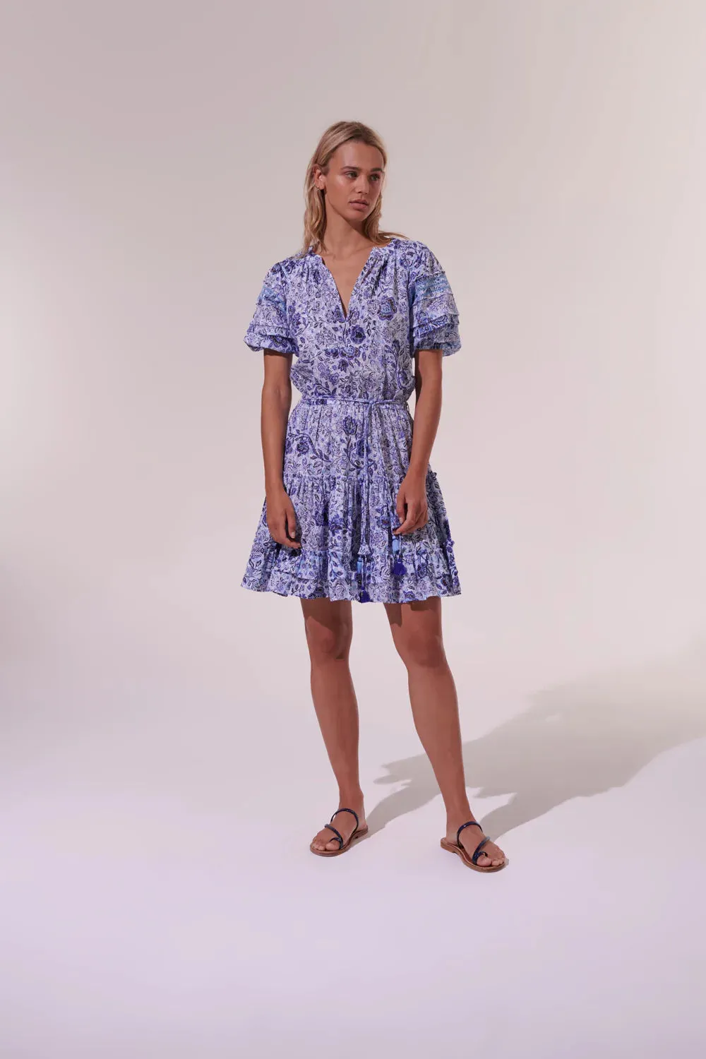 Floral Mini Dress in Blue sold by Sand Dollar