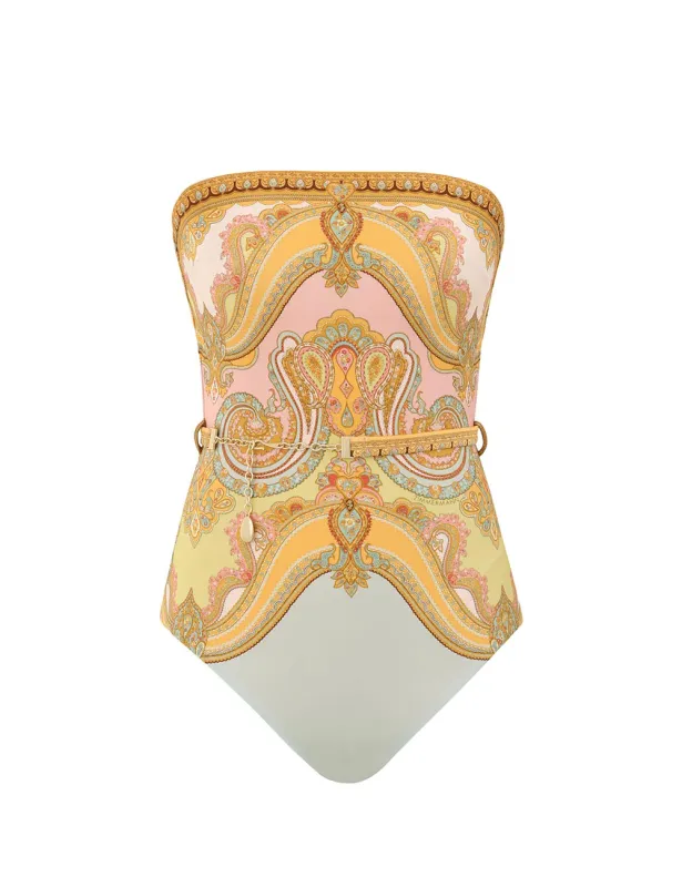 Maxine Chain Trim Bandeau One Piece sold by Sand Dollar