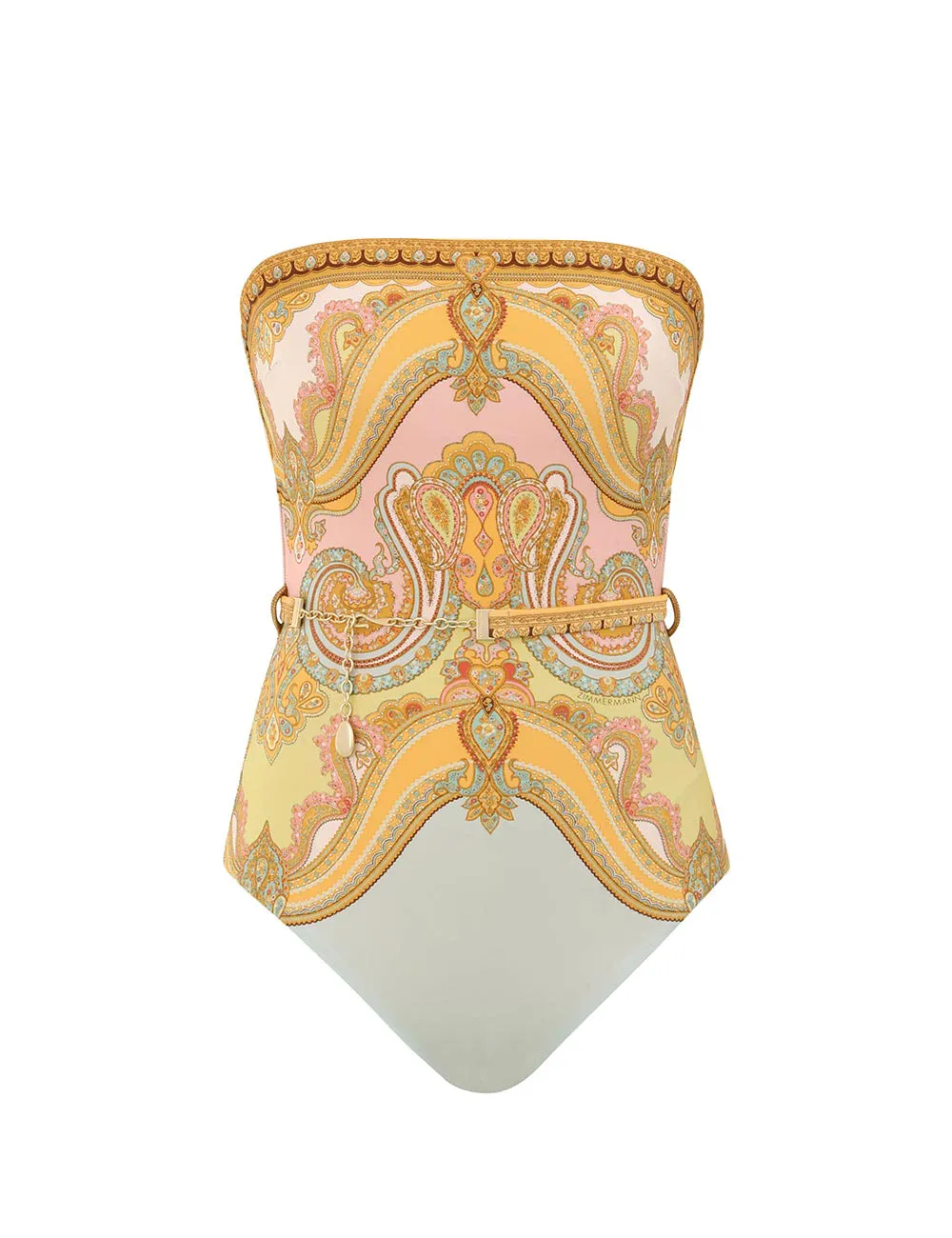 Maxine Chain Trim Bandeau One Piece sold by Sand Dollar