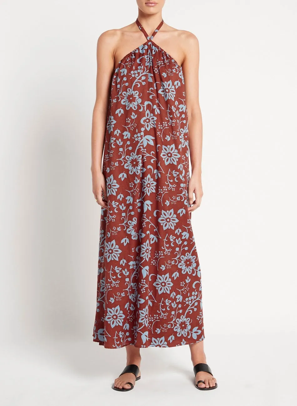 Halter Neck Floral Maxi Dress sold by Sand Dollar