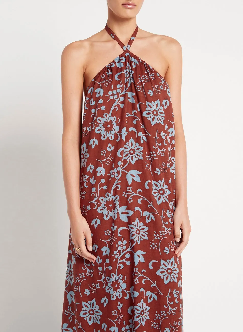 Halter Neck Floral Maxi Dress sold by Sand Dollar product image thumbnail 4