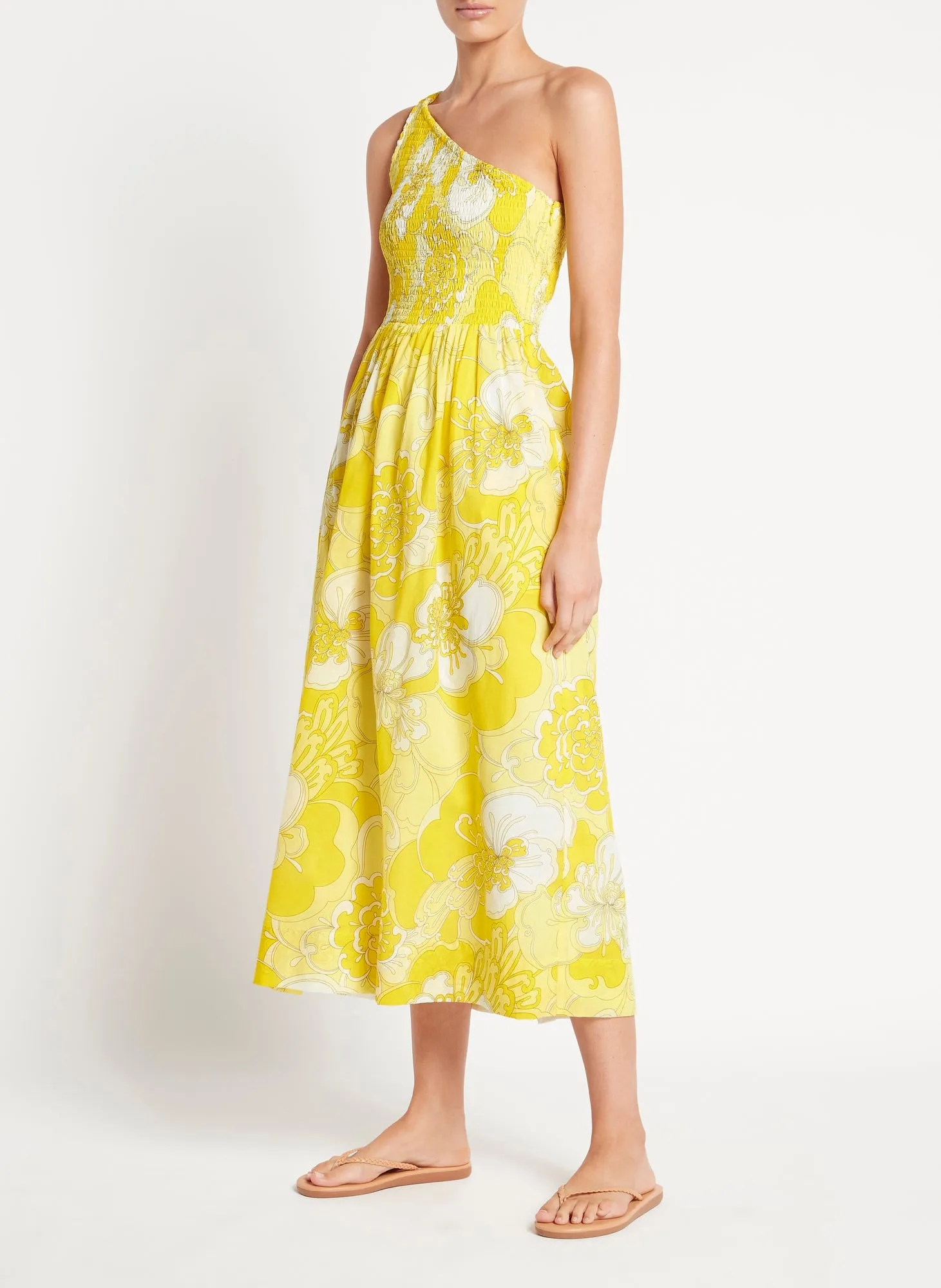 Yellow Midi Floral Dress sold by Sand Dollar product image thumbnail 2