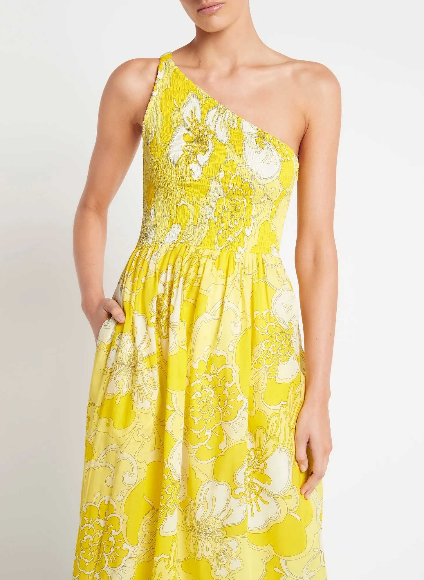 Yellow Midi Floral Dress sold by Sand Dollar product image thumbnail 4