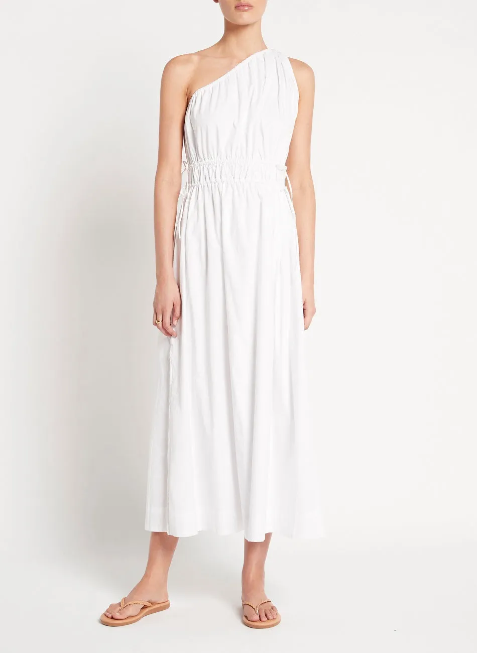 White One Shoulder Midi Dress sold by Sand Dollar