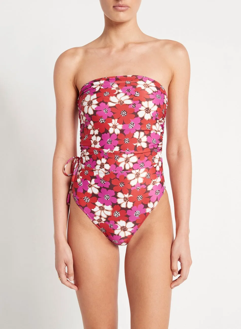 Bandeau One Piece Swimsuit with Floral Print sold by Sand Dollar product image thumbnail 4