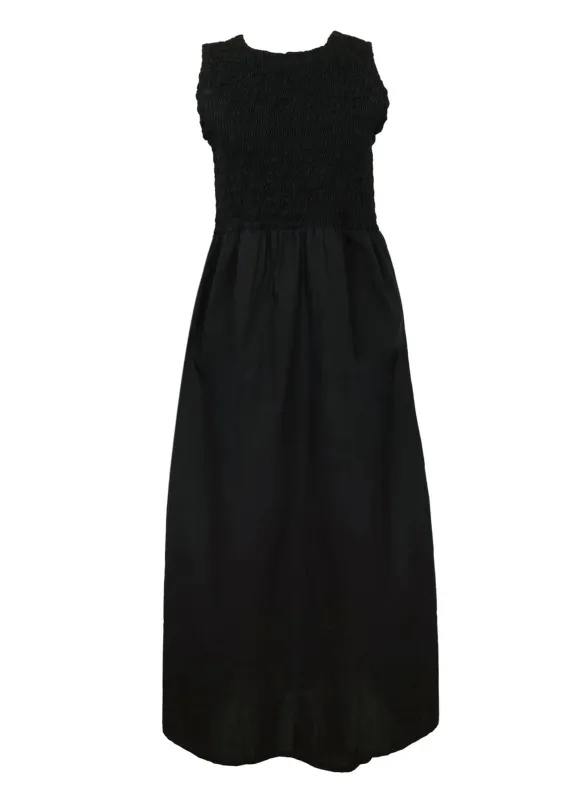 Luca Midi Dress Black made by Faithfull the Brand
