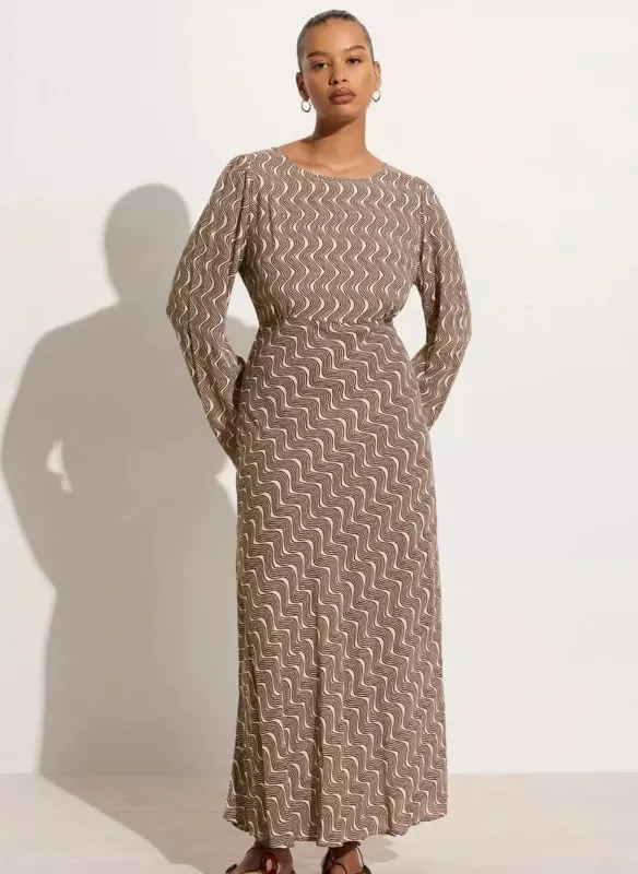 Shiva Maxi Dress Nilo Print made by Faithfull the Brand